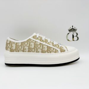 Sneakers Walk'n platform gold letter