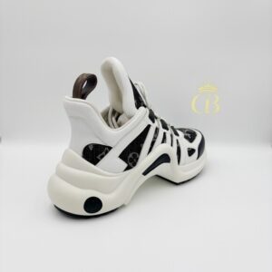 | letter black mocasin high-top