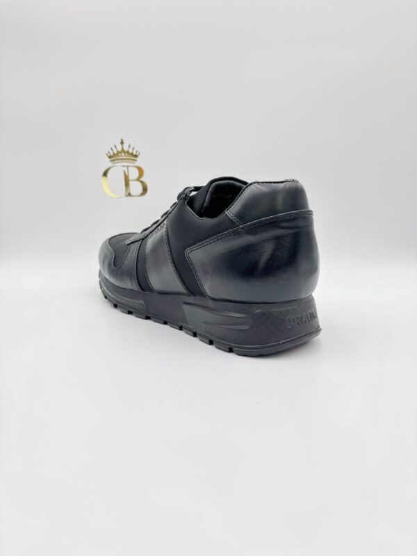 Sneakers Black Leather Nylon CH6 - Imagen 3