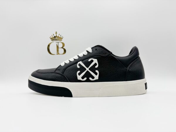 Sneakers Black And White Vulcanized Low-Top