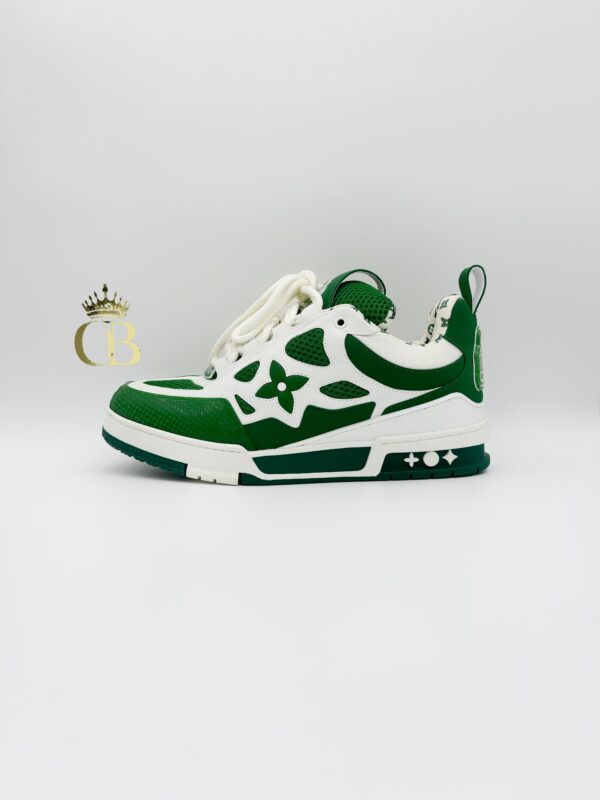 Sneakers Trainer Green Flower