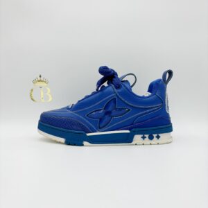 Sneakers Trainer Blue Black Flower