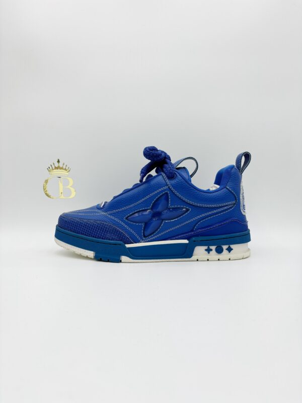 Sneakers Trainer Blue Black Flower