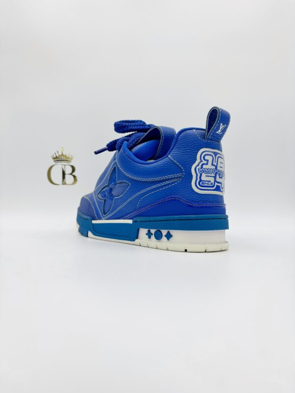 Sneakers Trainer Blue Black Flower - Imagen 3