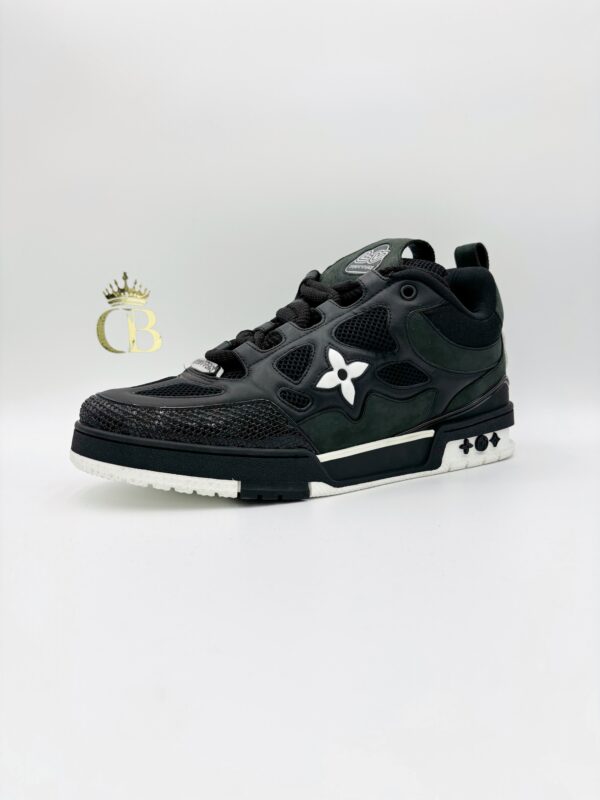 Sneakers Trainer Black And White Flower - Imagen 2