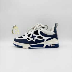 Sneakers Sky Blue And White Flower