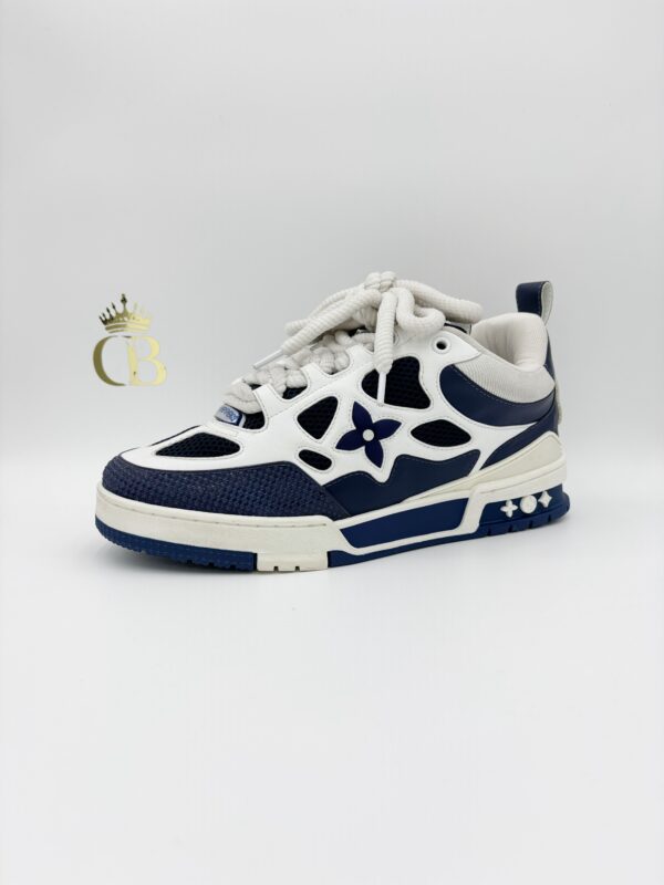 Sneakers Sky Blue And White Flower - Imagen 2