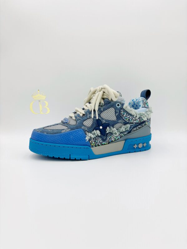 Sneakers Trainer Limited Edition Flores Blue Monogram - Imagen 2