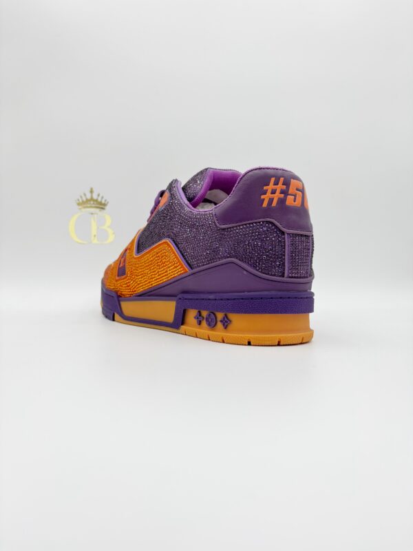 Sneakers Trainer Orange And Purple Cristals - Imagen 3