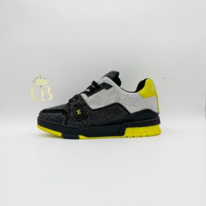 Sneakers Trainer Black And White Cristals