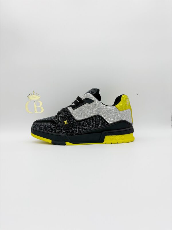 Sneakers Trainer Black And White Cristals