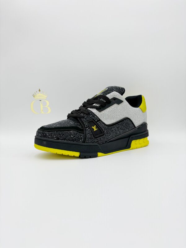 Sneakers Trainer Black And White Cristals - Imagen 2