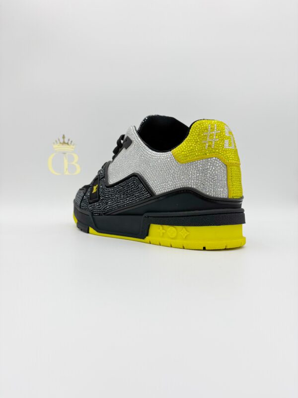 Sneakers Trainer Black And White Cristals - Imagen 3