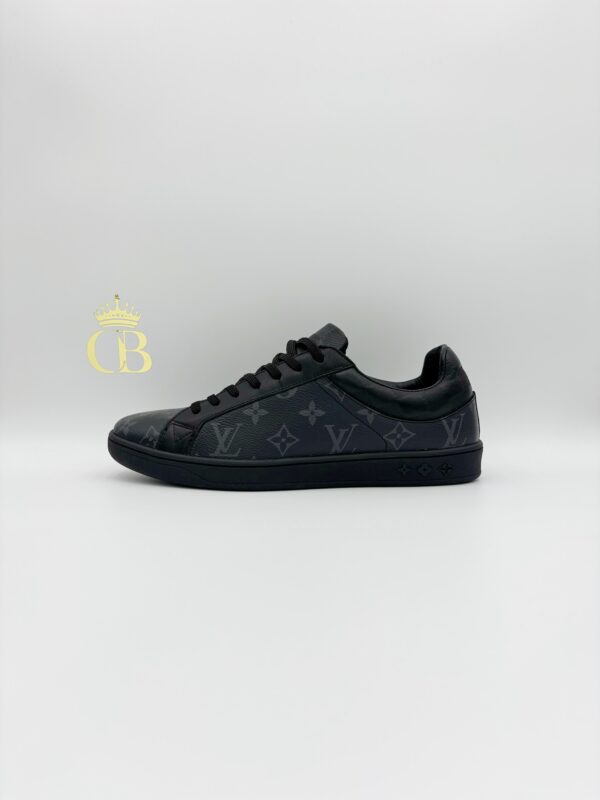 Sneakers Rivoli Black Leather Gray Monogram