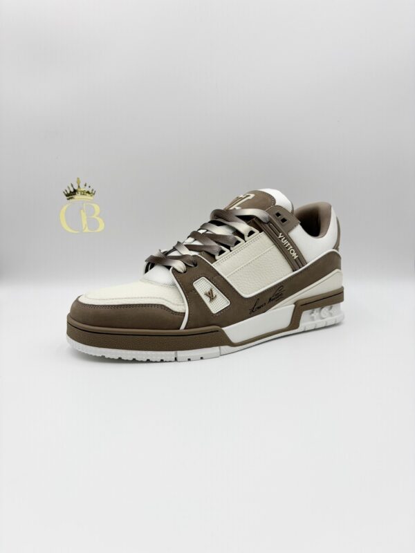 Sneakers Trainer Coffee Suede Signature - Imagen 2