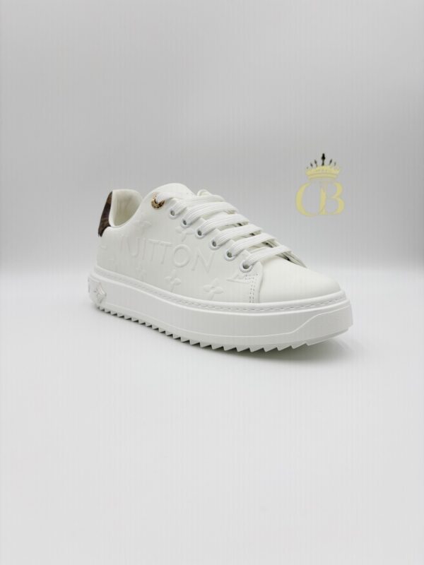 Sneakers Time Out white monogram signature - Imagen 2