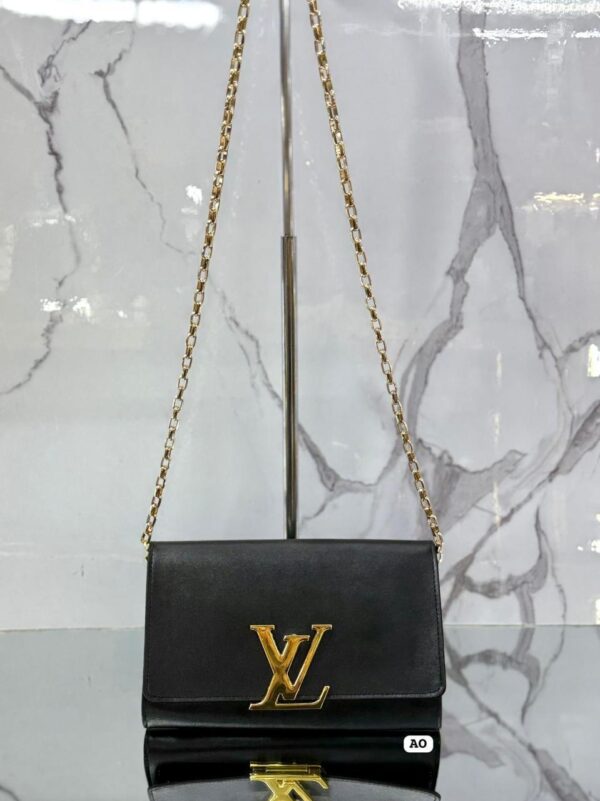 Black LV Gold Chain