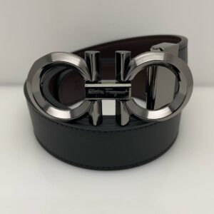 Ferragamo Hebilla Plata brillante