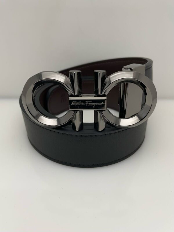 Ferragamo Hebilla Plata brillante