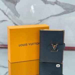 Beige Wallet W/Beige LV Leather an Clasp