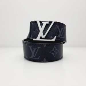 Luis vuitton negro monogram hebilla plata