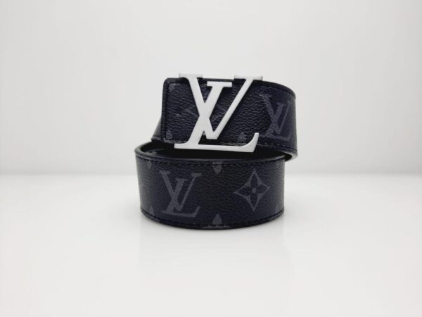 Luis vuitton negro monogram hebilla plata