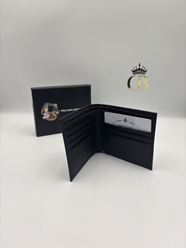 Wallet Black Leather Prada - Imagen 2