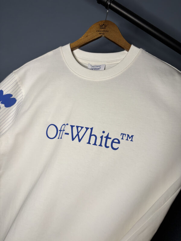 Off White blanca Letrero azul - Imagen 2