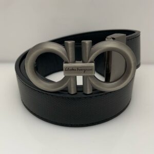 Ferragamo Hebilla gris plomo