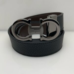 Ferragamo Hebilla negro metalico