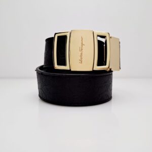 Ferragamo Hebilla placa dorada