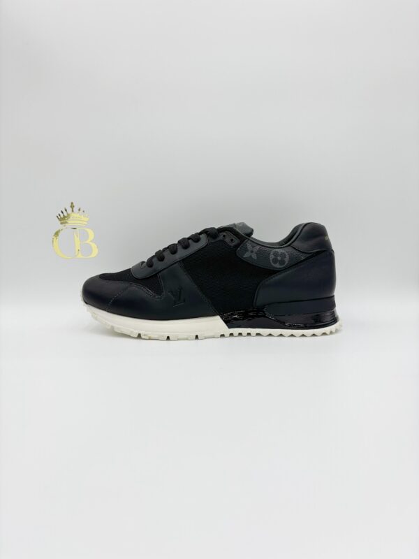Sneakers Run Away Black Suede And Leather