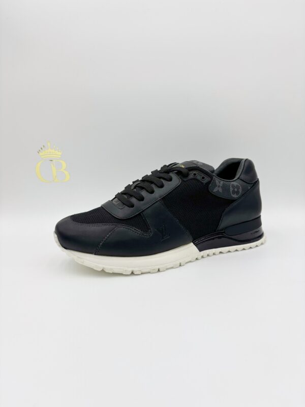 Sneakers Run Away Black Suede And Leather - Imagen 2