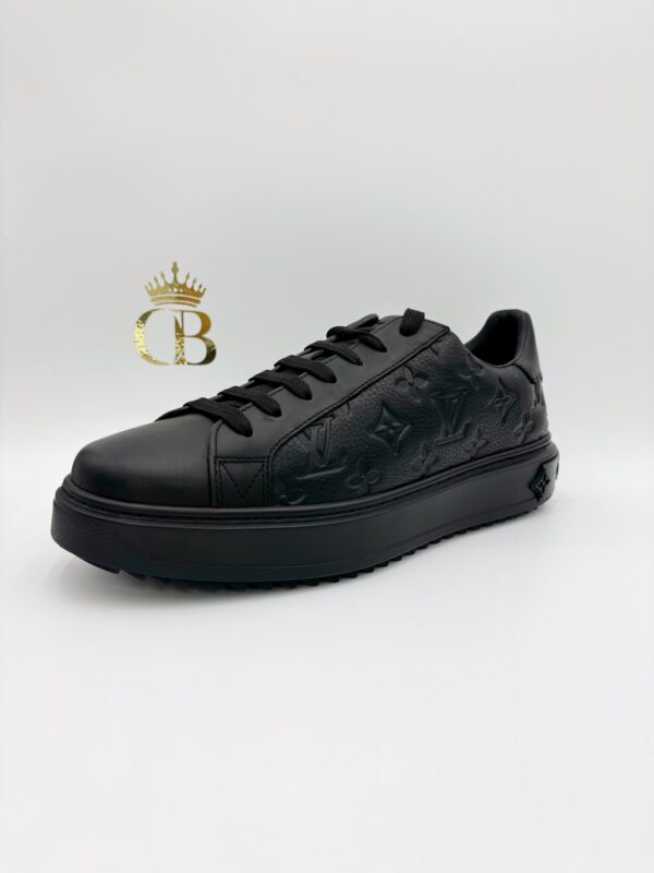 Sneakers Black Platafom Monogram Leather Low-top - Imagen 2