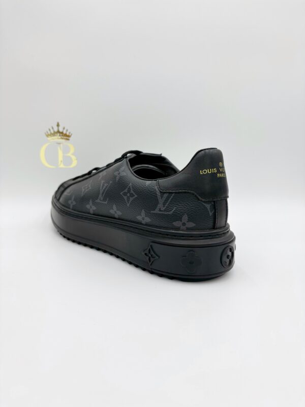 Sneakers Black Platafom Gray Monogram Leather Low-top - Imagen 3