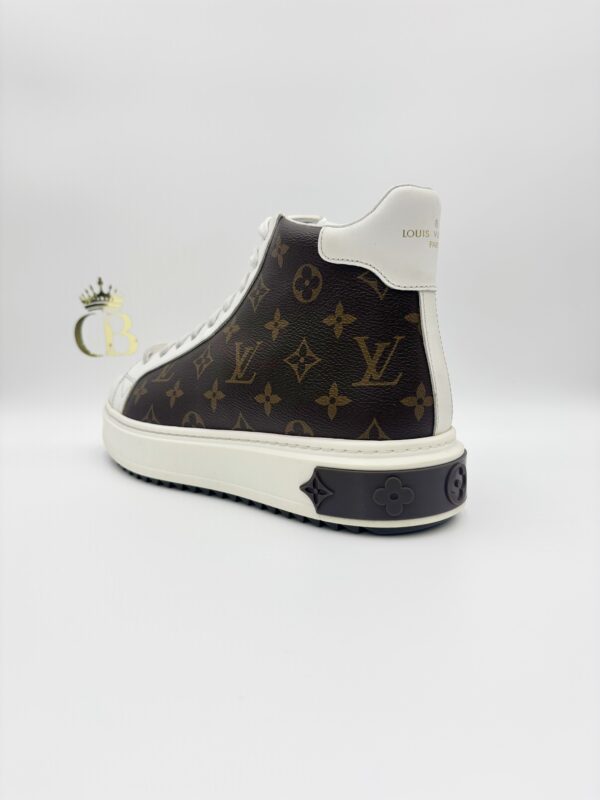 Sneakers Black Platafom Brown Monogram Leather High-top - Imagen 3