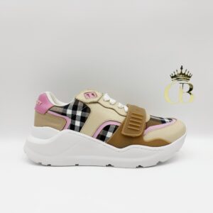 | check and leather brown|pink