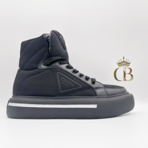 Black platform canvas | high-top
