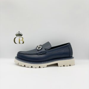 | letter blue mocasin high-top