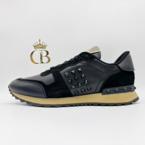 | Rock Runner Black Leather And Suede