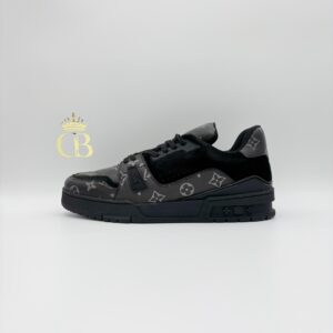 | Trainer Black Suetter and Leather Monogam