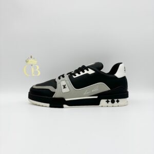 | Trainer Black And Gray Leather Signature