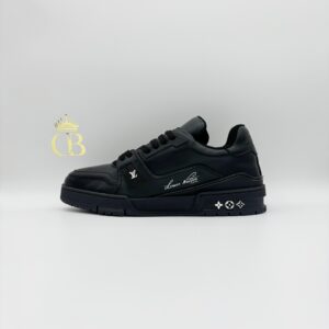 | Trainer Black Leather Signature