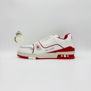 | Trainer White And Red Sole Signature