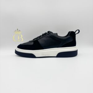 | Gancini Black with suede and holes