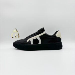 | Gancini Slip-on Black|Cream