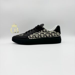 | Gancini Slip-on Black|Cream Monogram