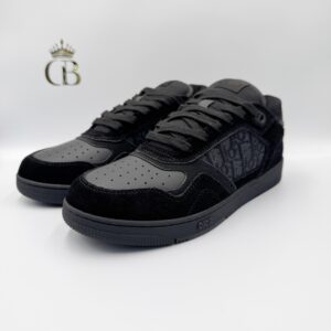 Dior de caña baja B27 Uptown Ante, piel de becerro lisa negra