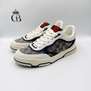 Gucci Re-Web en lona GG beige y azul
