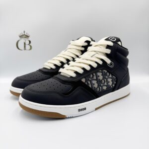 Dior de caña baja B27 Uptown Piel de becerro lisa negra